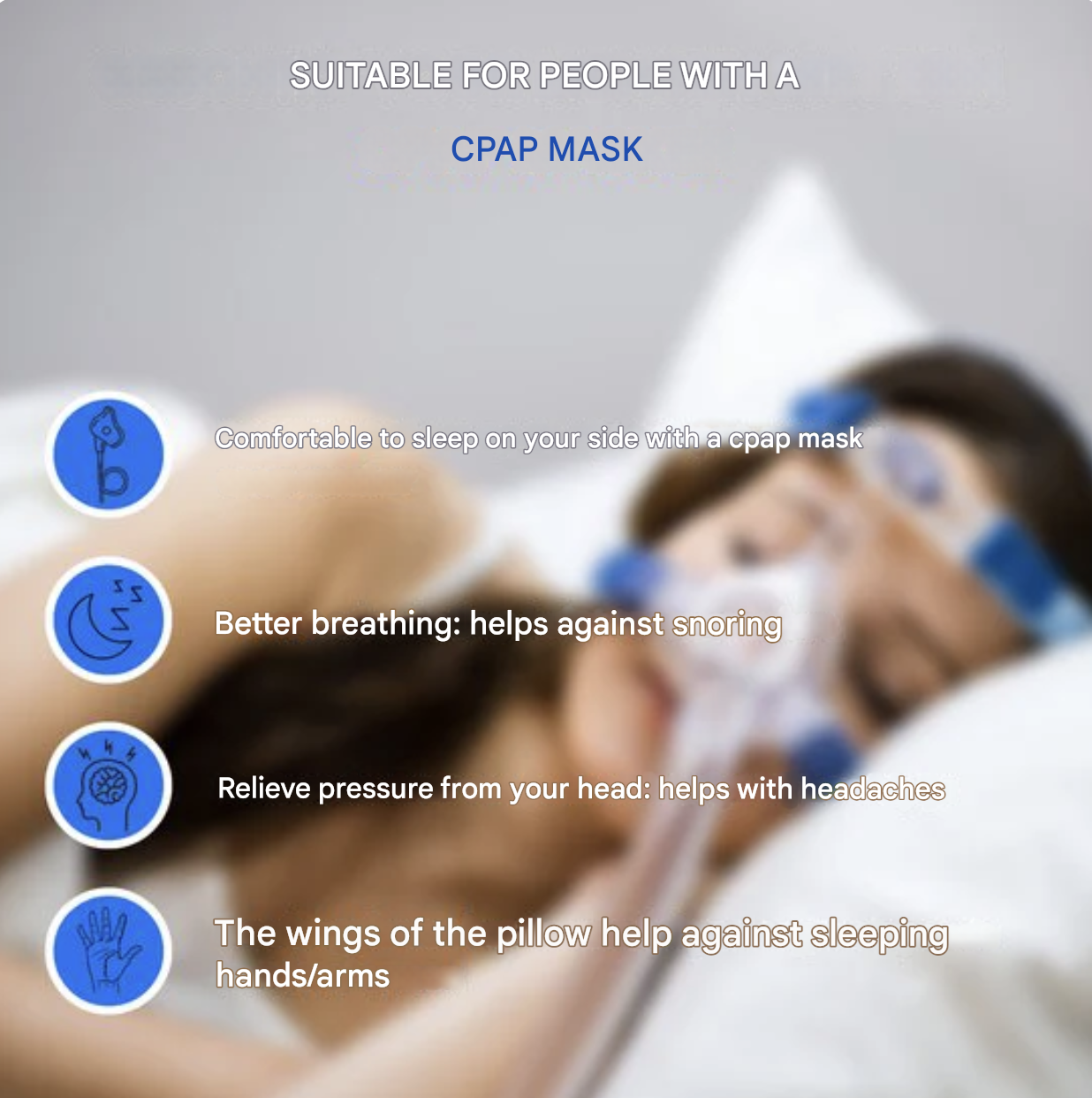 CurvePillow - Mjuk Ergonomisk Kurva Kudde