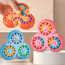 Kletshuts™ SensoryToy - 2 i 1 Rubiks Kub / Magisk Böna Gyro Fidget Spinner 
