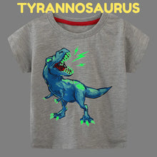 Icone™ DinoShirt: Barnens Glöd i Mörkret Dinosaurie T-shirt