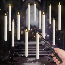 Ledsen™ FloatingCandles: Flytande LED-ljus med fjärrkontroll i form av en trollstav
