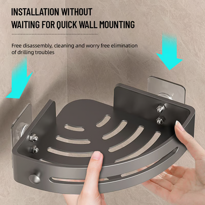 GlideHold® TriangleShelf: Punsch Fri Hörn Triangel Hylla