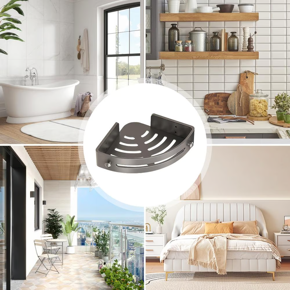 GlideHold® TriangleShelf: Punsch Fri Hörn Triangel Hylla