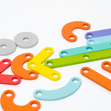 Kletshuts™ PuzzleBoard - Montessori Trä Pussel Styrelse Uppsättning 