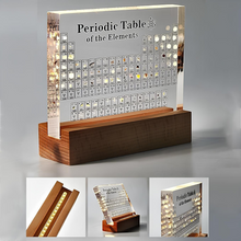 Sorry™ PeriodicTable: Glas Periodiska tabellen Element med ljus