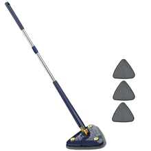 Cleaner Pro° TriangleMop: Long Handtag Justerbar Triangel 360 Rengöring Mopp 