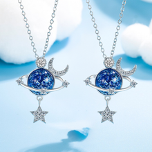 Jewelance™ MoonNecklace 1+1 GRATIS: Blå Planet Stjärna Måne Hänge Halsband