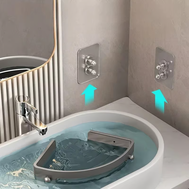 GlideHold® TriangleShelf: Punsch Fri Hörn Triangel Hylla