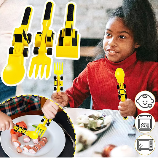 Kletshuts™ CarCutlery: Ladugårdskonstruktion Bestick Set
