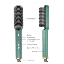 Rose® CeramicBrush- Hår Plattång Och Curler Borste 