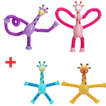 Kletshuts™ StretchyGiraff: Teleskopisk Stretchy Giraff Leksak Med Sugkopp