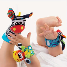 Kletshuts™ RattleToy 1+1 GRATIS: Mjuk Djur Baby Handled Och Fot Strumpor Skallra Leksak Set 