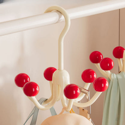 GlideHold® HangerHooks: 360° Vridbar 6 Klor Krokar Garderobs Organiserare Hängare