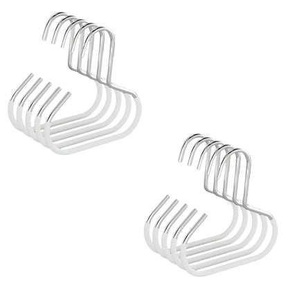 GlideHold® ClosetRing 10+10 GRATIS: Öppen Ring Platsbesparande Closet Hängare