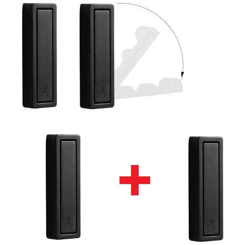 GlideHold® FoldingHooks: Rektangelformade Fällbara Rock- och Klädkrokar