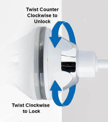 UltiFurni® FlexibleMirror - Förstorande LED Mirror Med Svanhals 