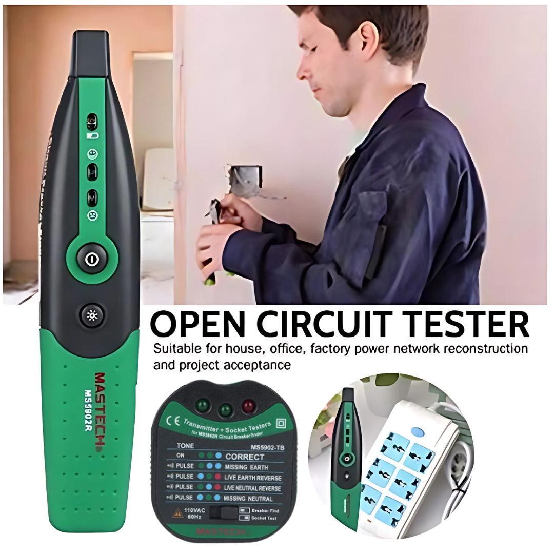 FuseFinder – Säkring Brytare Och Uttagstestare Med Ficklampa