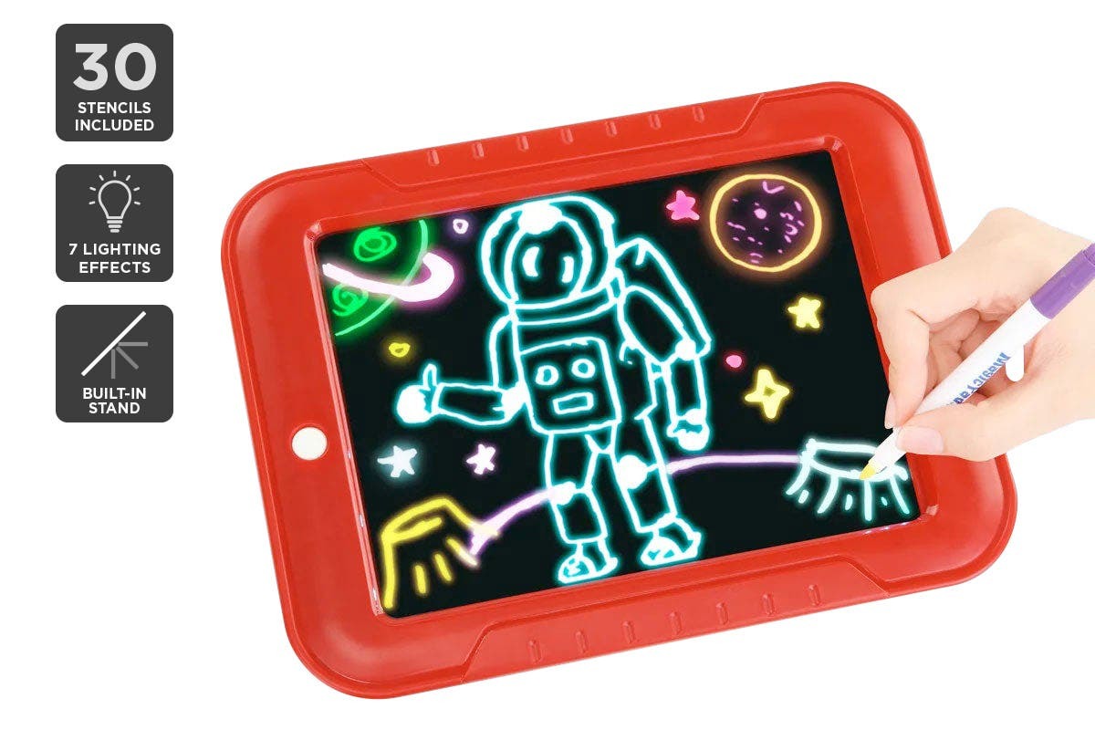 Kletshuts™ GlowCanvas - Ritblock Magisk Skiss 