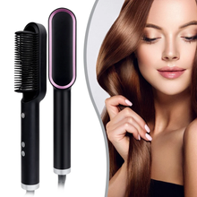 Rose® CeramicBrush- Hår Plattång Och Curler Borste 