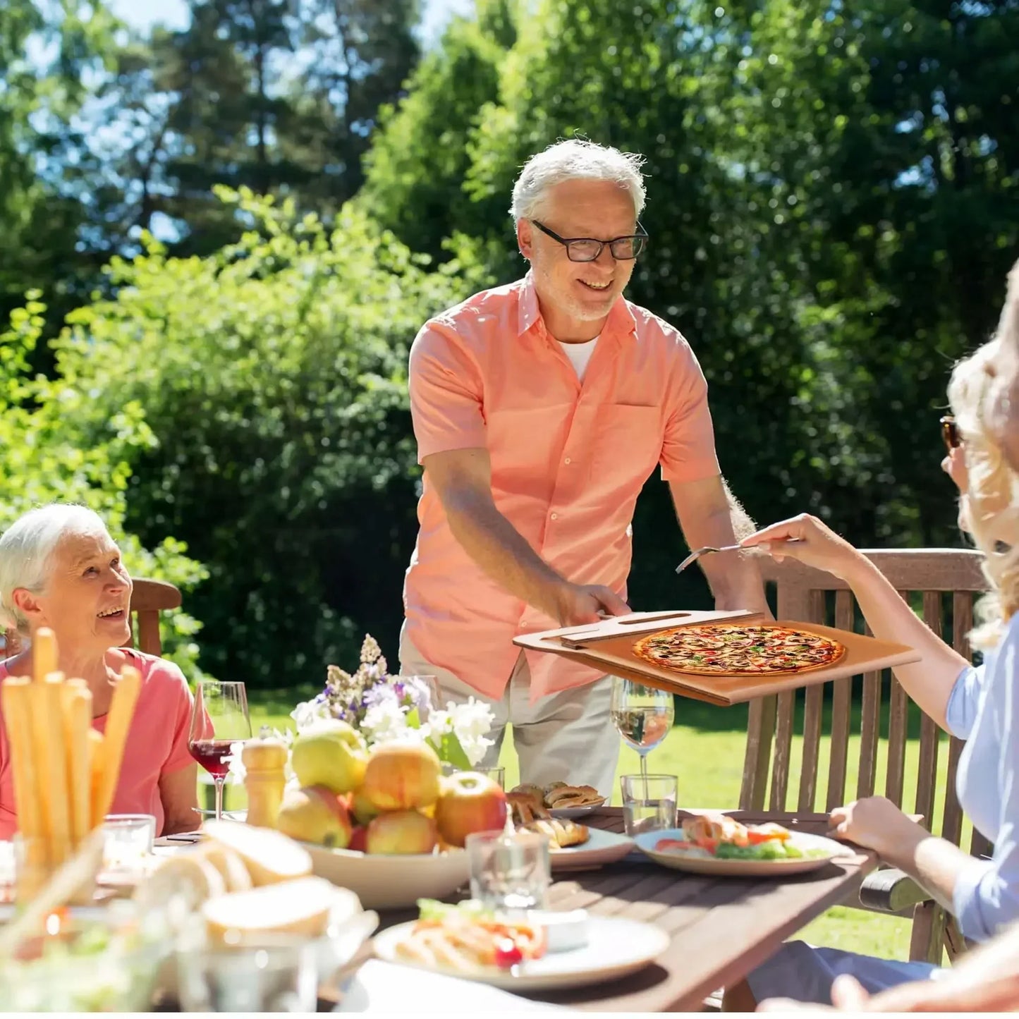 Globetrek° PizzaPeel: Högkvalitativ Non-stick Pizza Slide Peel Köks Verktyg