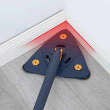 Cleaner Pro° TriangleMop: Long Handtag Justerbar Triangel 360 Rengöring Mopp 