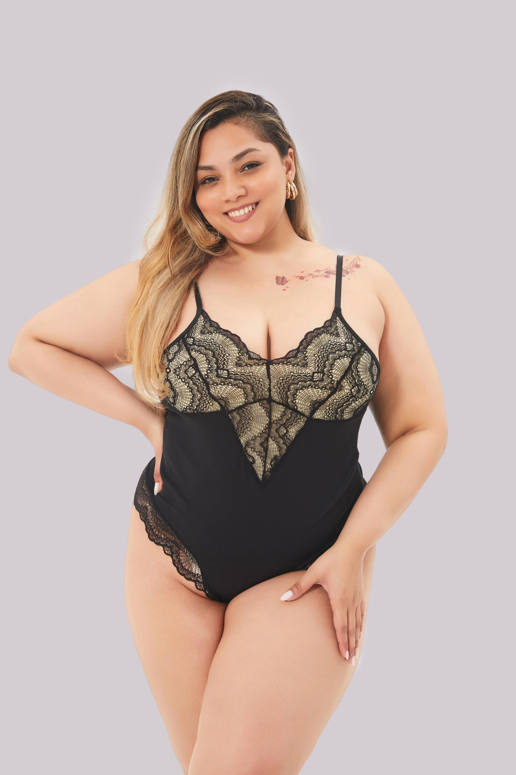 Olybra® Amina - Shapewear body i spets