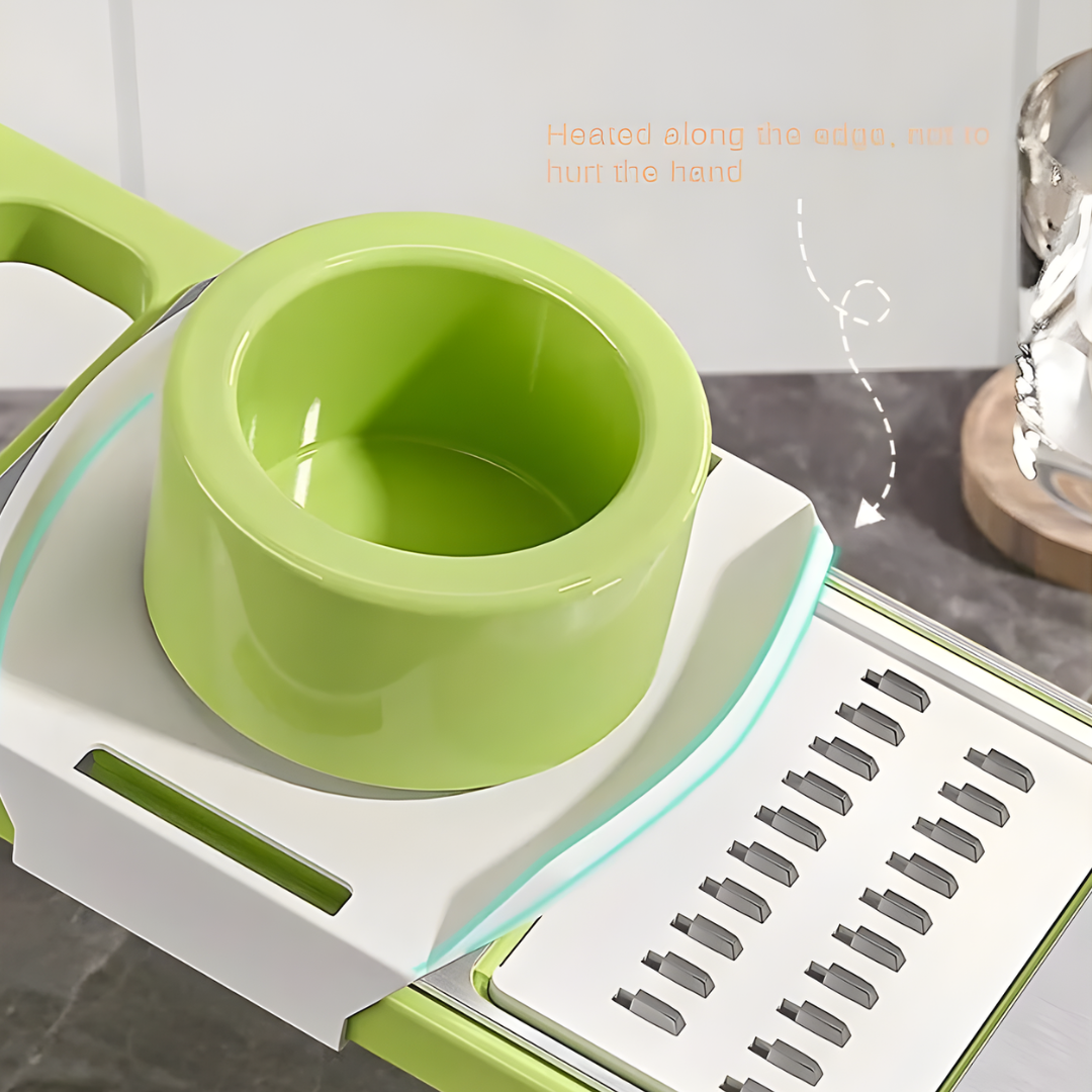 Globetrek° VeggieCutter: 5-In-1 Säker Kök Skärare Grönsaks Skärare Set