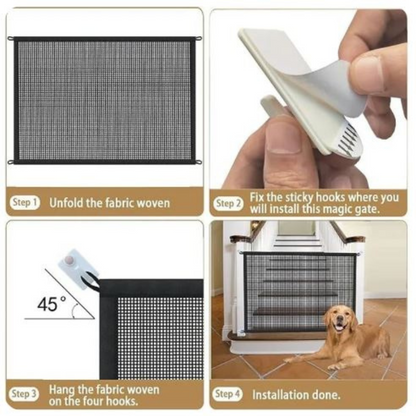 DogCatFri™  MagicGate - Husdjur Säker Vakt Portabel Grind