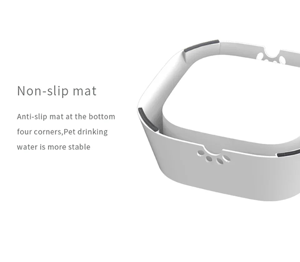 DogFri™ PetWater: Inget Stänk Husdjur Vatten Dispenser