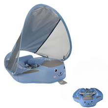 Kletshuts™ BabyFloat: Babypoolflotta Med Inbyggt Solskydd 