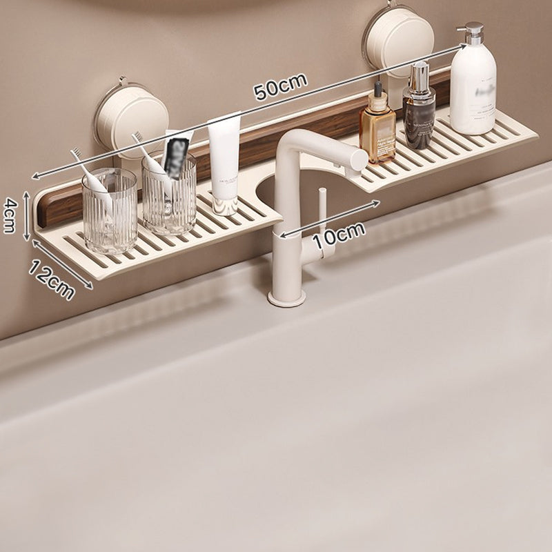 GlideHold® BathroomRack: Modernt Sugande Badrumsställ Med U-Räffla Design