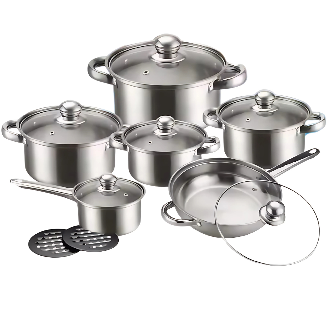 Globetrek° CookingSet: 12 Delar Rostfritt Stål Kokvaror Set