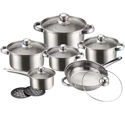 Globetrek° CookingSet: 12 Delar Rostfritt Stål Kokvaror Set