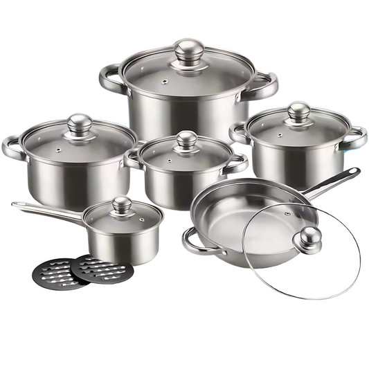 Globetrek° CookingSet: 12 Delar Rostfritt Stål Kokvaror Set